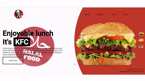 Creating a Fast Food Restaurant Landing Page with HTML and CSS.gif